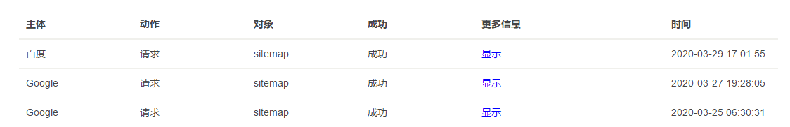 typecho百度提交插件BaiduSubmit魔改生成sitemap并且记录蜘蛛来访
